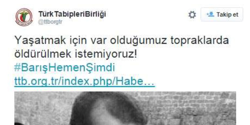TTB’de Demirtaş ağzı!
