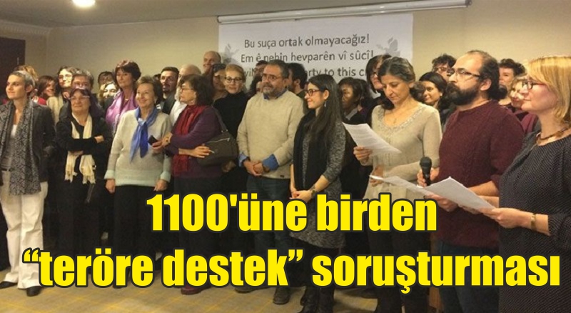 1100 akademisyene ‘teröre destek’ soruşturması